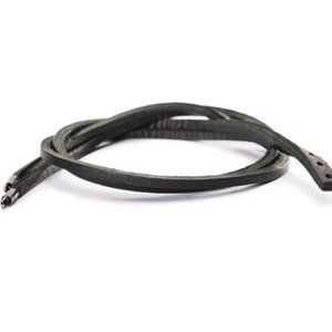 Trollbeads Leather Bracelet Black/Silver